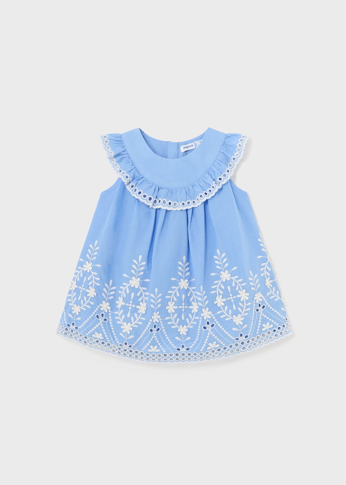 1915 Embroidered dress for baby girl Indigo Be Chic