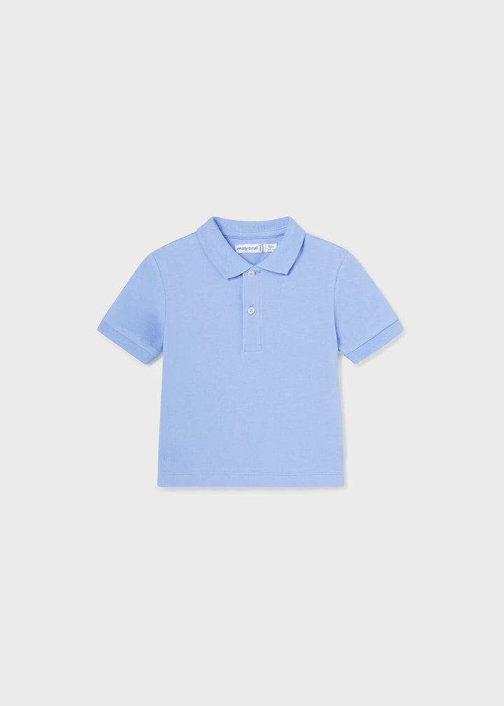 102 - Basic s/s polo for baby boy - Ocean - Be Chic
