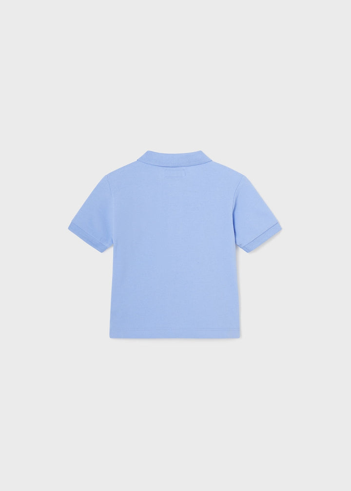 102 - Basic s/s polo for baby boy - Ocean - Be Chic
