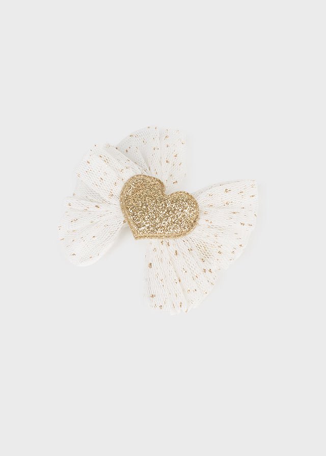 10673 - Hair clip for baby girl - White - Be Chic