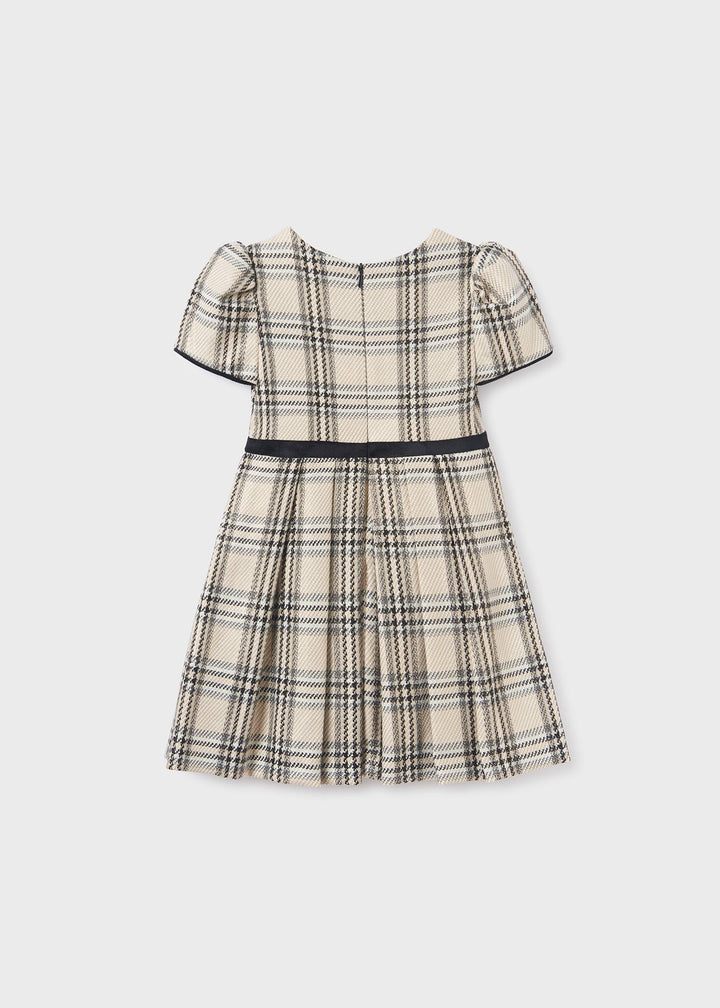 Beige Plaid Dress Abel and Lula