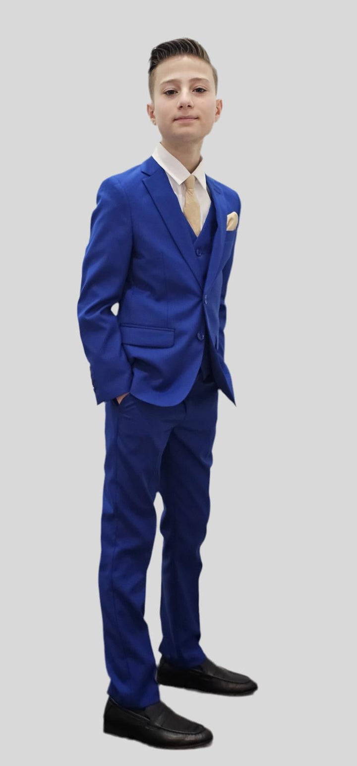Bechic Halifax Kids’ Antigo Blue Suit – Premium Italian Handmade Quality, Best Selling in Canada Be Chic