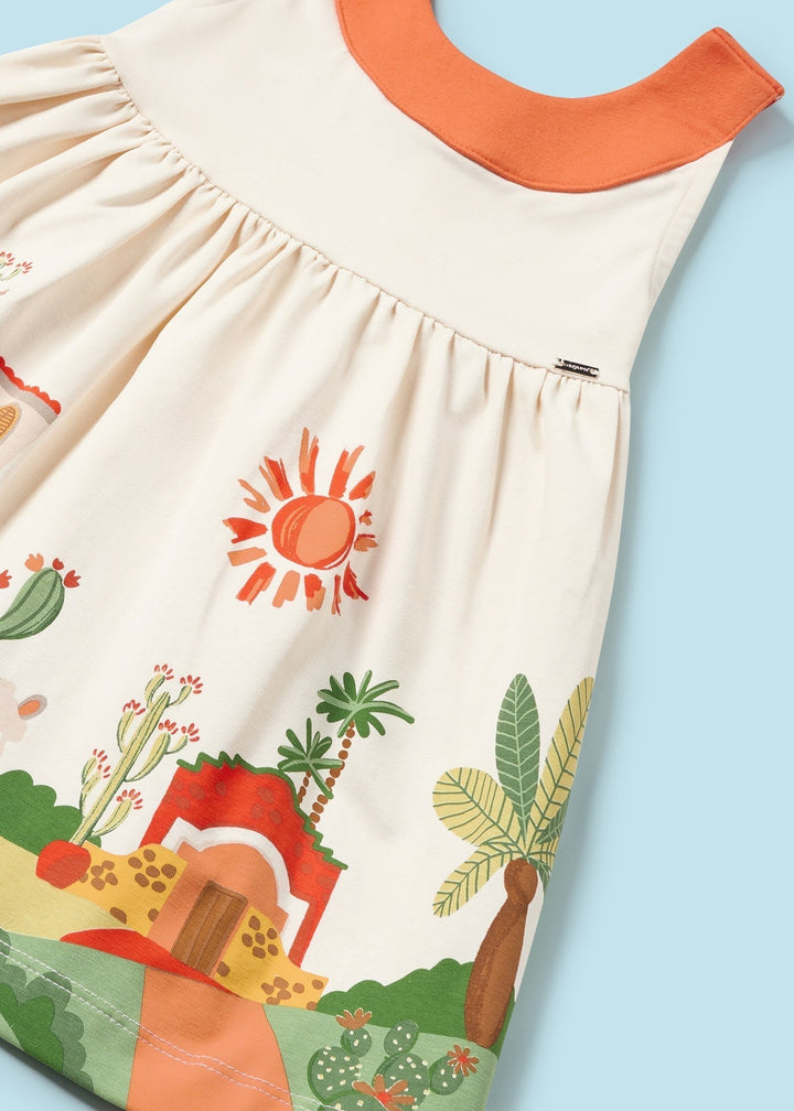 1928 - Knit dress for baby girl - Chickpea - Be Chic