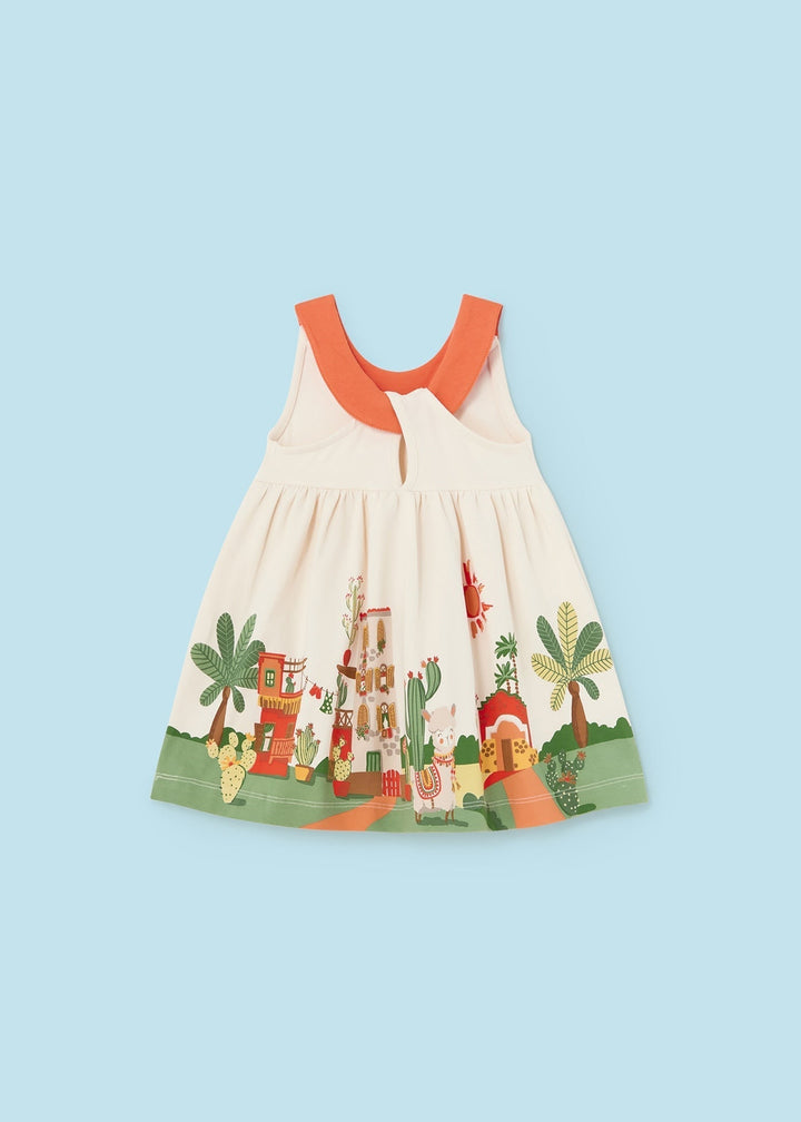 1928 - Knit dress for baby girl - Chickpea - Be Chic