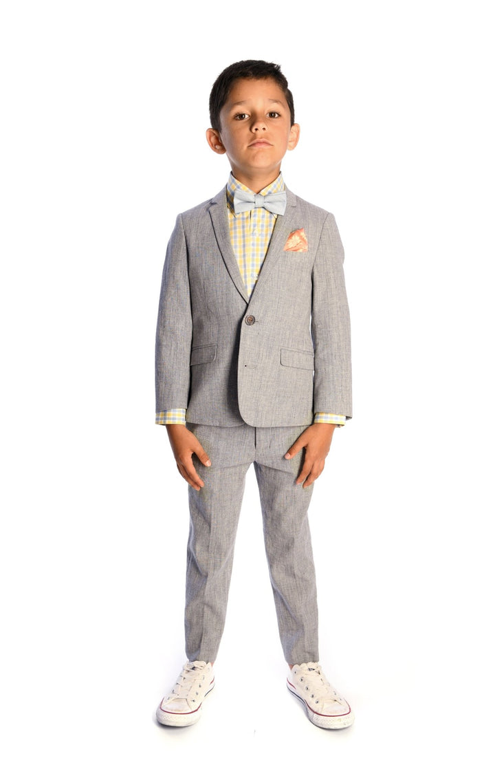 2 pieces suit set for Boys - Gray - Be Chic