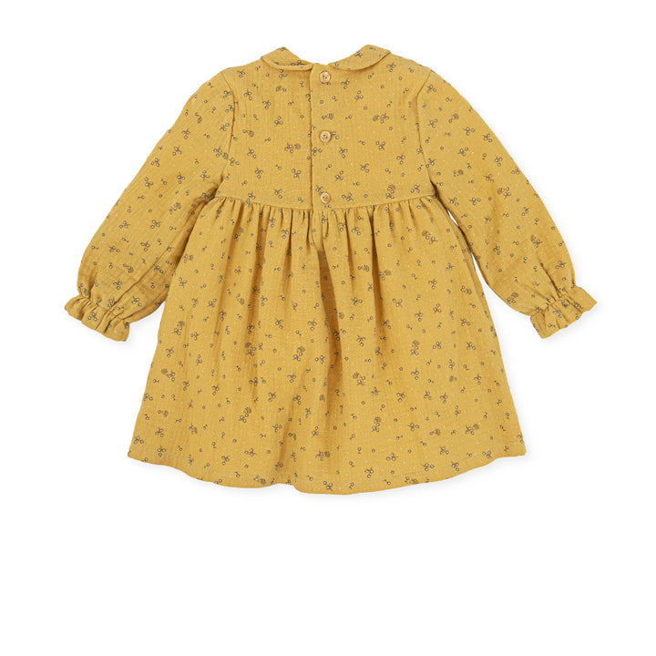 Girl E.Ldta. Pop Dress-Mustard Tutto Piccolo