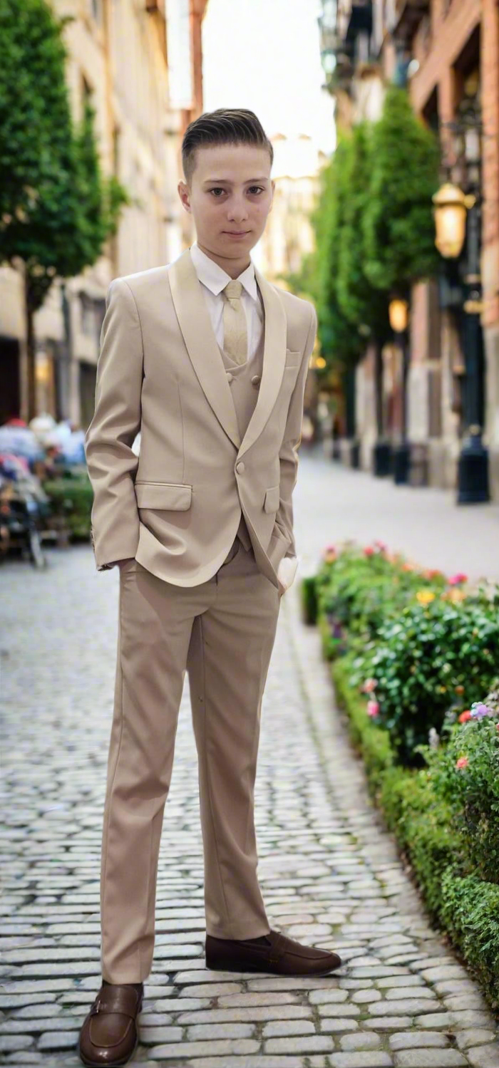Bechic Halifax Kids’ Gold Suit – Premium Italian Handmade Quality, Best Selling in Canada Be Chic