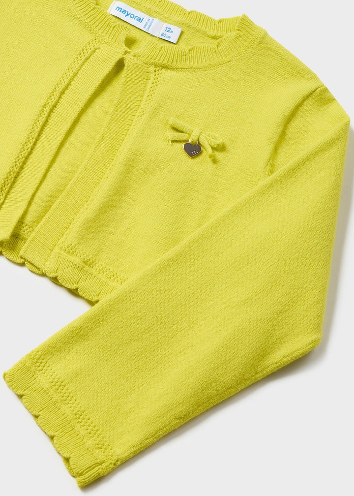 302 - Knit cardigan for baby girl - Citrus - Be Chic