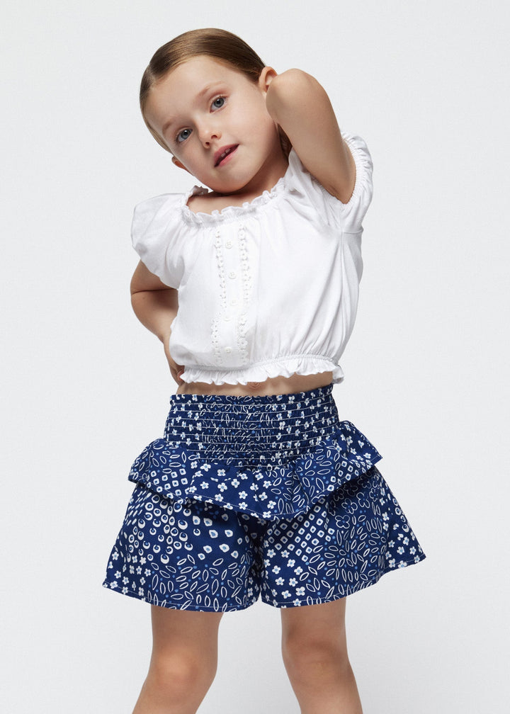 3260 - Flutter shorts set for girl - Ink - Be Chic