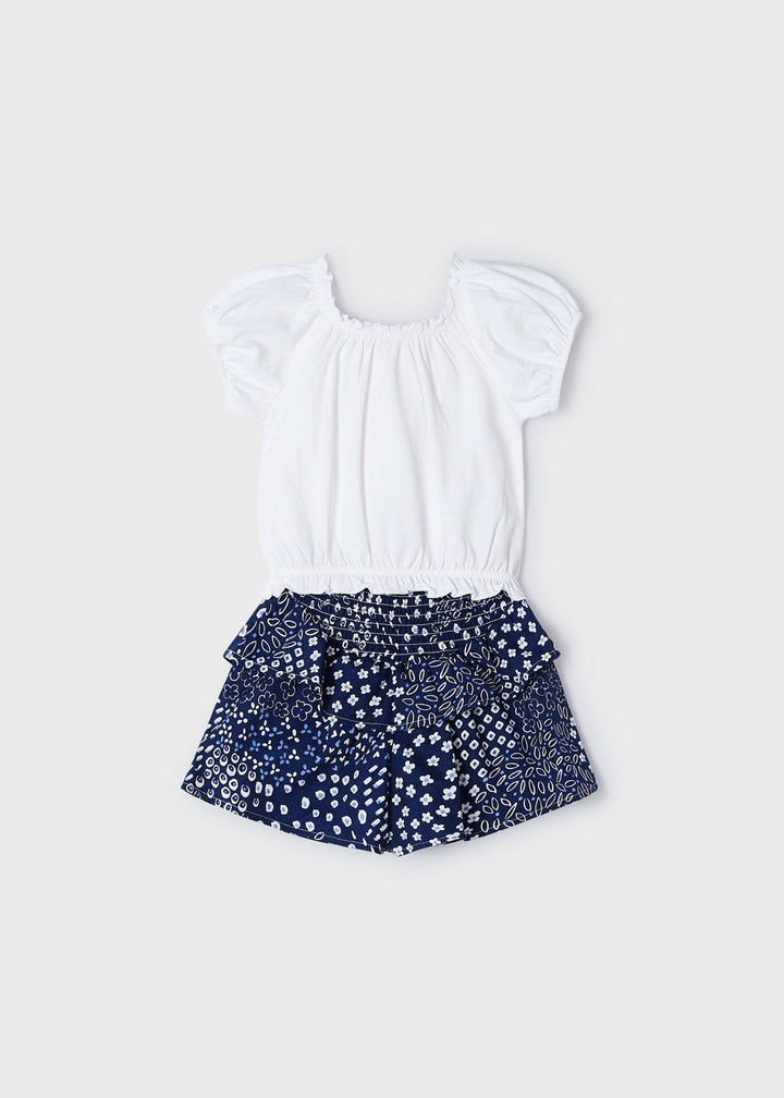 3260 - Flutter shorts set for girl - Ink - Be Chic