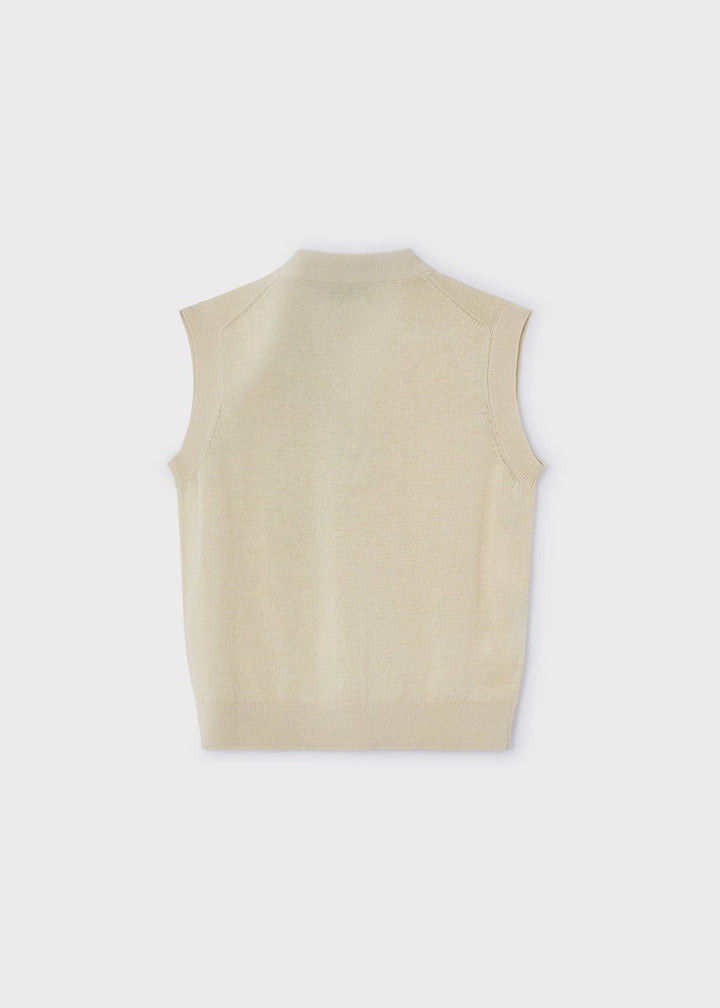 3358 - Knitting vest for boy - Raffia - Be Chic