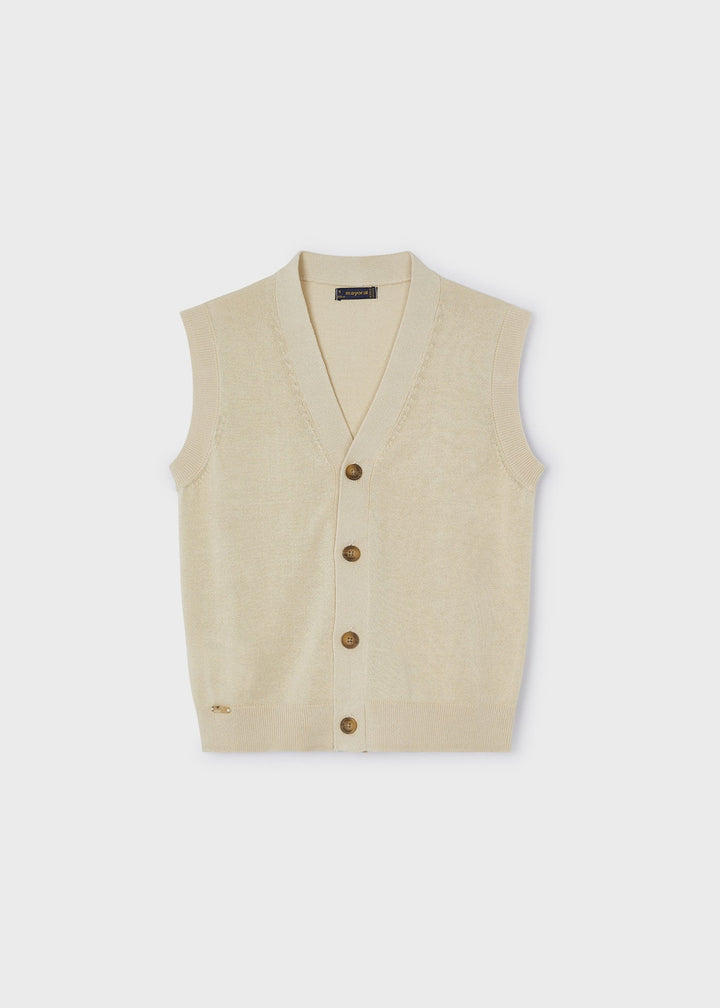 3358 - Knitting vest for boy - Raffia - Be Chic