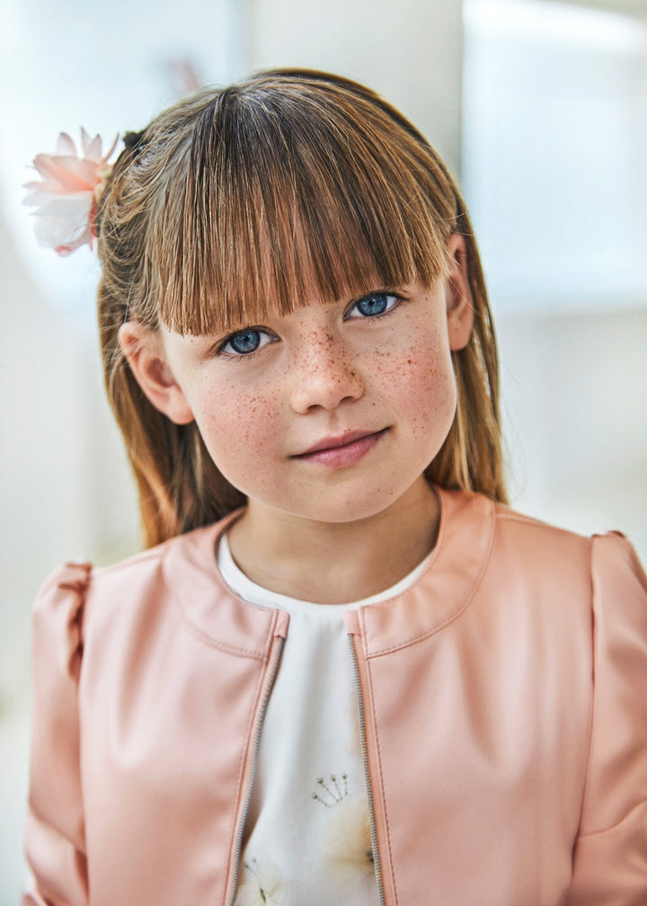 3470 - Jacket for girl - Rose - Be Chic