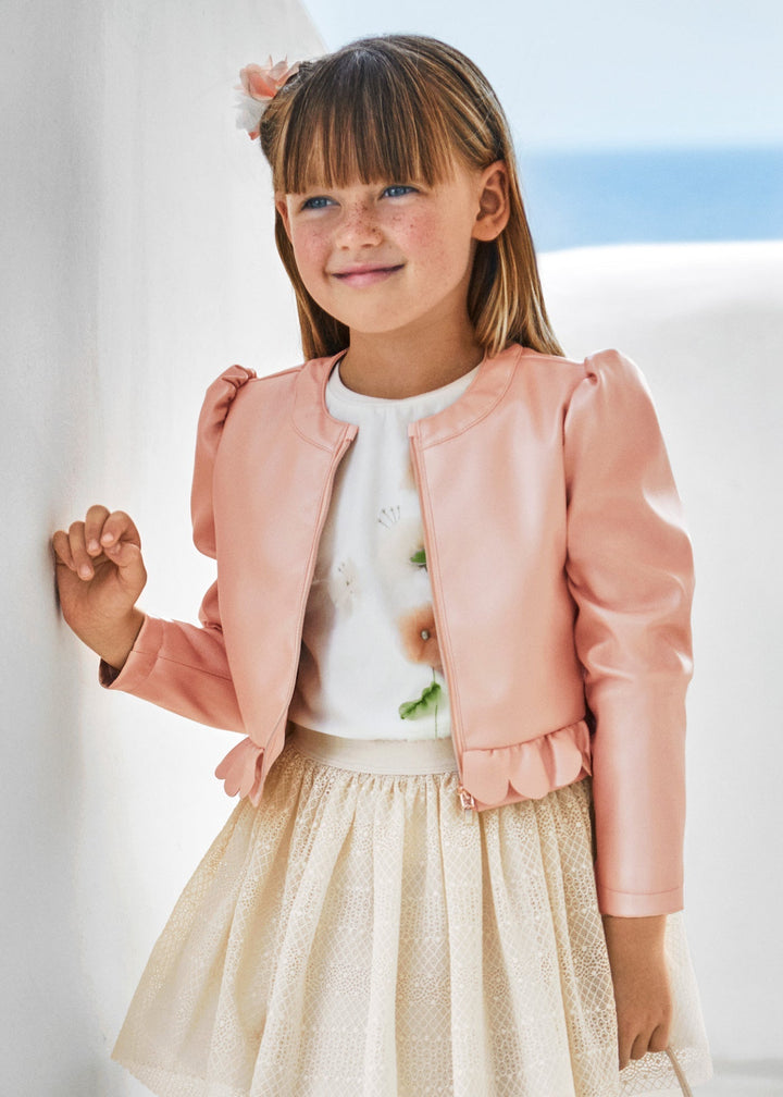 3470 - Jacket for girl - Rose - Be Chic