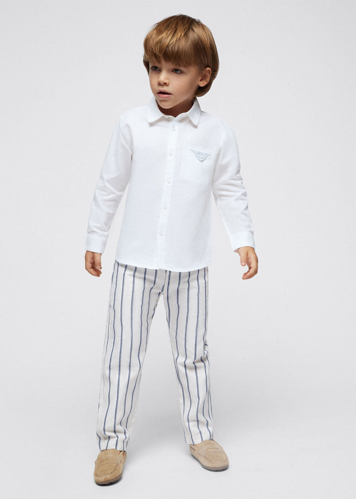 Striped suiting pants for boy- Mayoral kids clothing - Summer collection