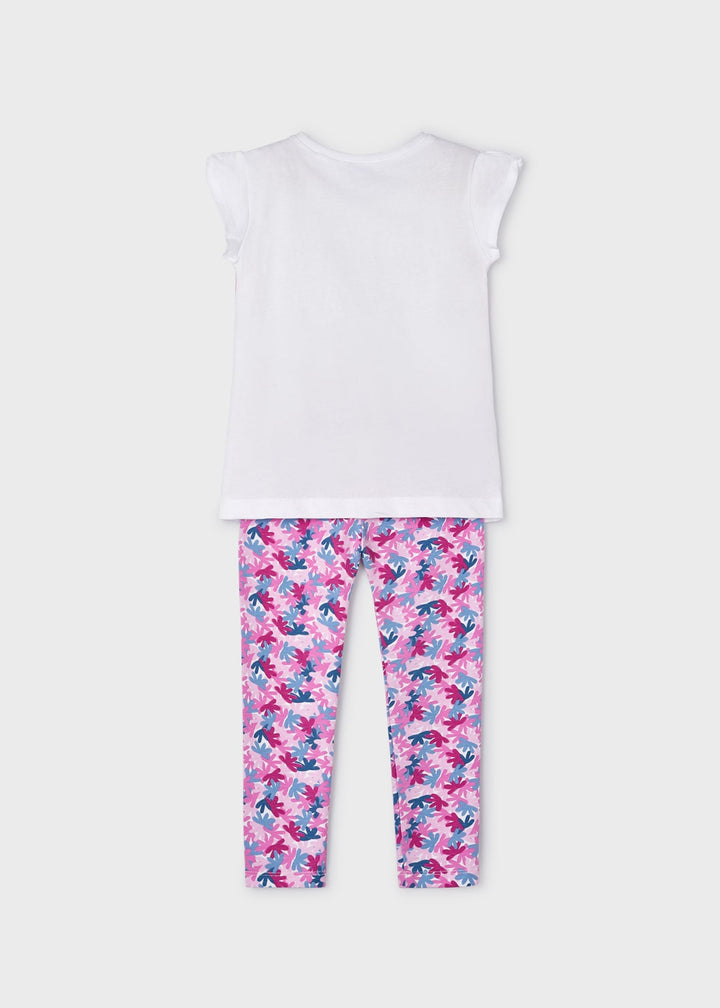 3797 - Leggings set for girl - Mauve - Kids Chic