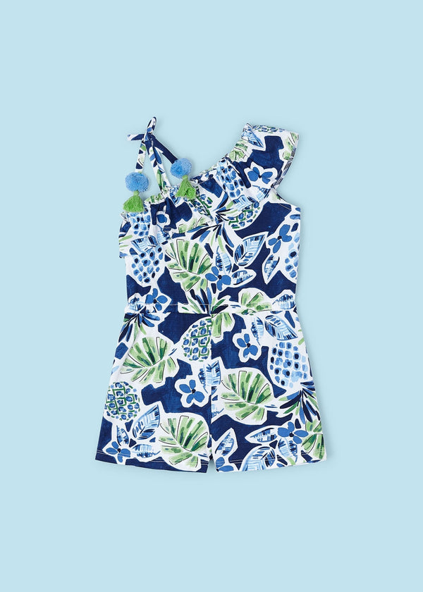 Ink-Printed Romper by Mayoral for Baby Girls - Stylish Comfort at Kids Chic.