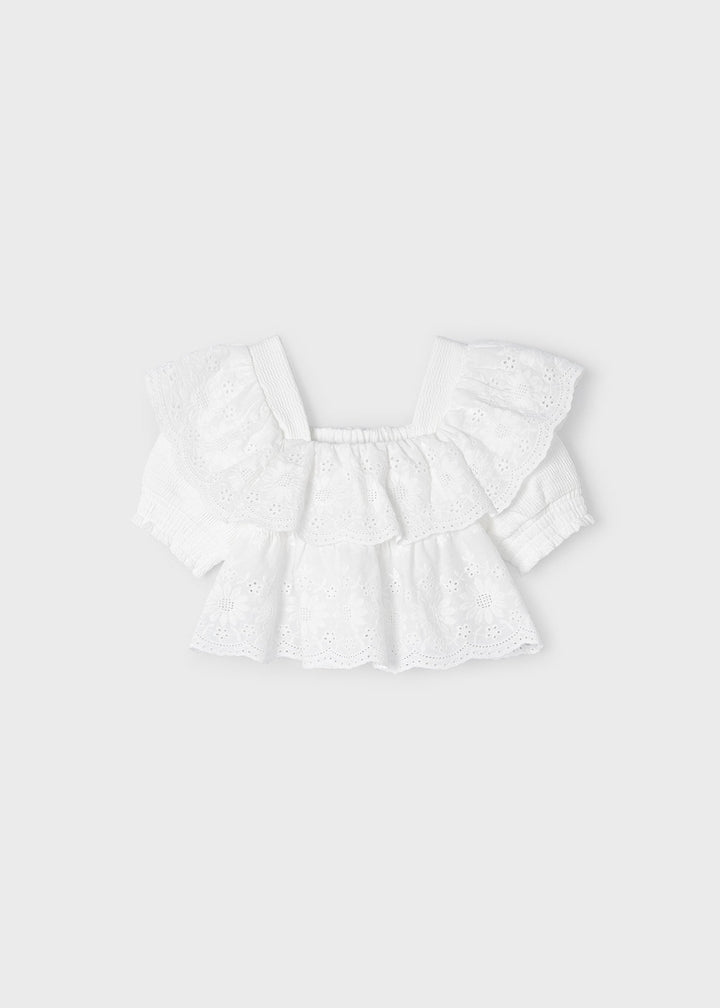 3909 - Skort + Blouse for girl - Apple - Be Chic