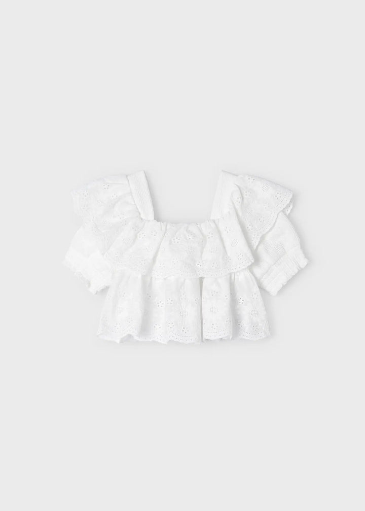 3909 - Skort + Blouse for girl - Apple - Be Chic