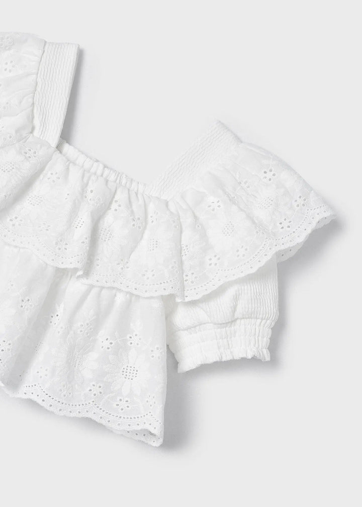 3909 - Skort + Blouse for girl - Apple - Be Chic
