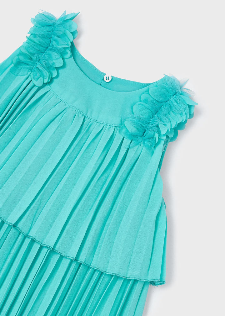 3920 - Pleated dress for girl - Jade - Kids Chic