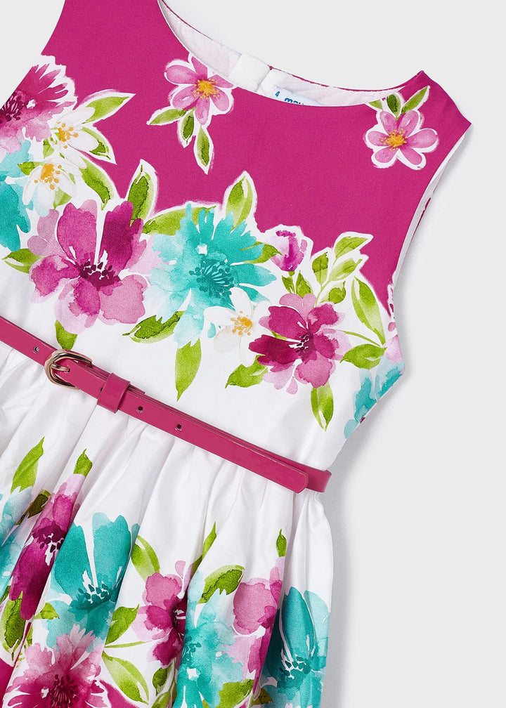 3921 - Dress for girl - Fuchsia - Be Chic