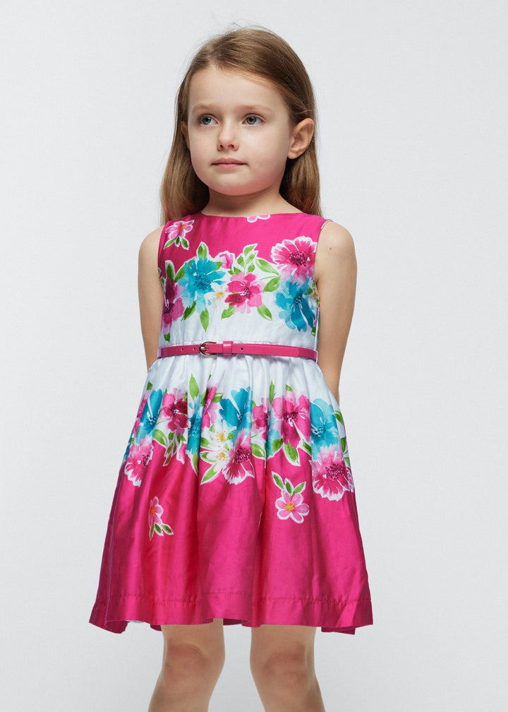 3921 - Dress for girl - Fuchsia - Be Chic