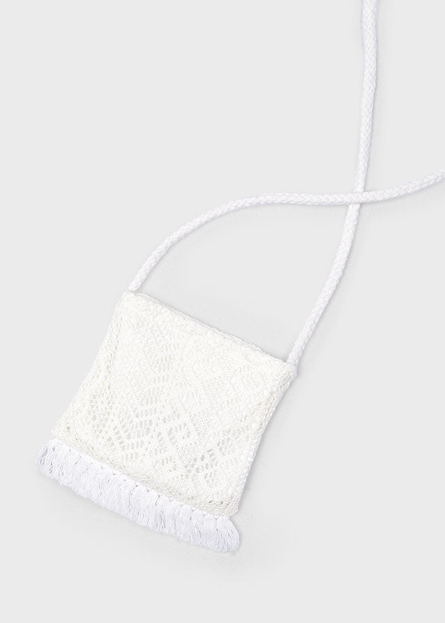 3935 - Girls dress with guipure purse - Ink - Be Chic