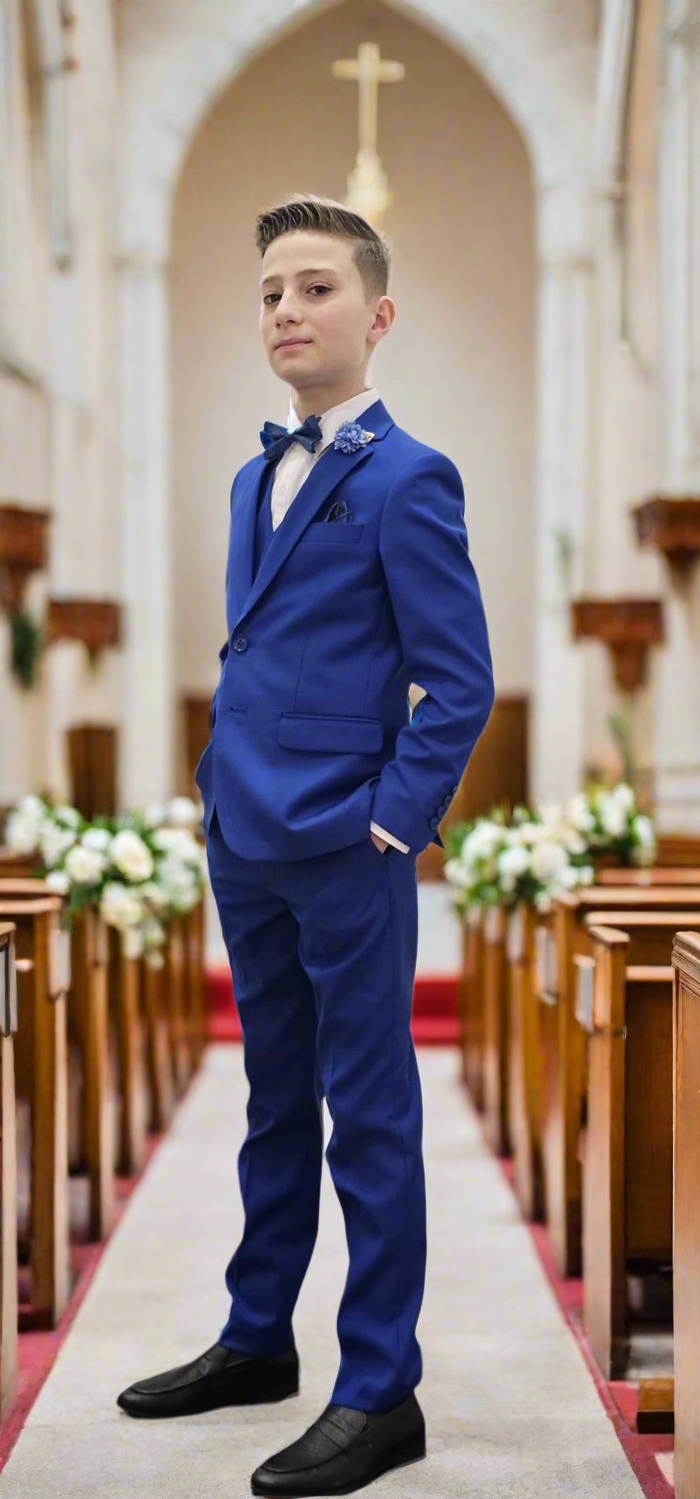 Bechic Halifax Kids’ Antigo Blue Suit – Premium Italian Handmade Quality, Best Selling in Canada Be Chic