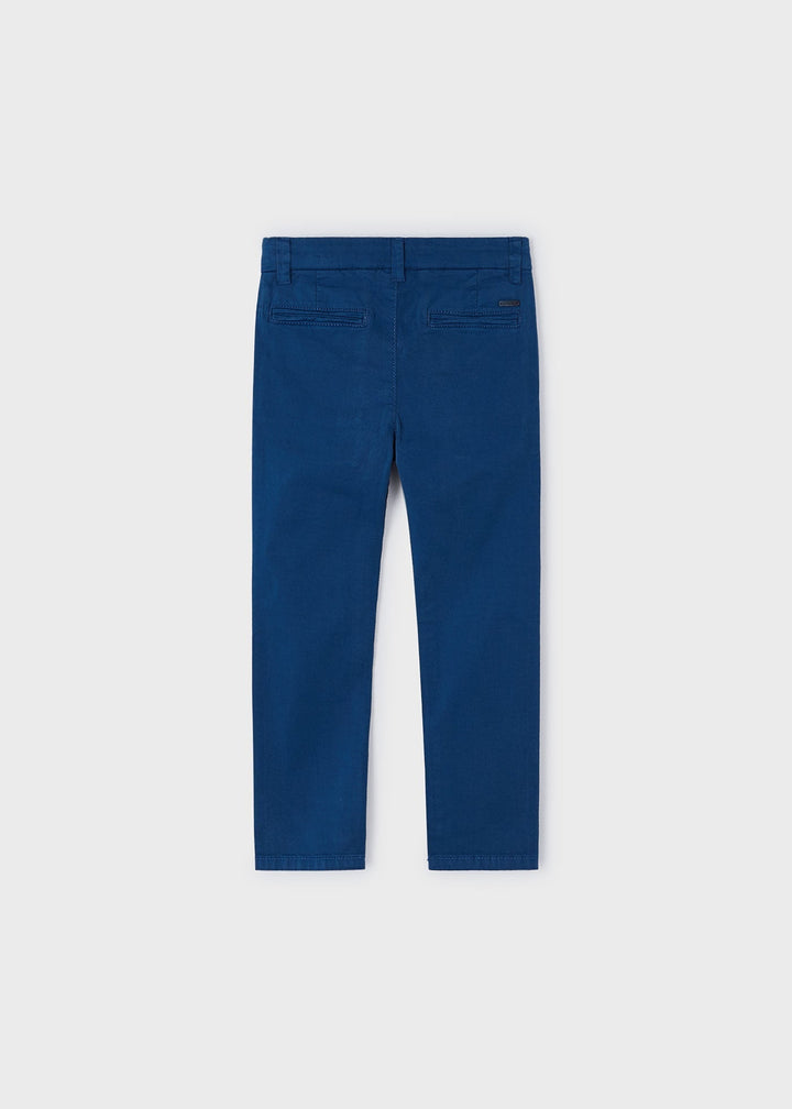 512 - Twill basic trousers for boys suit - Cyan - Be Chic
