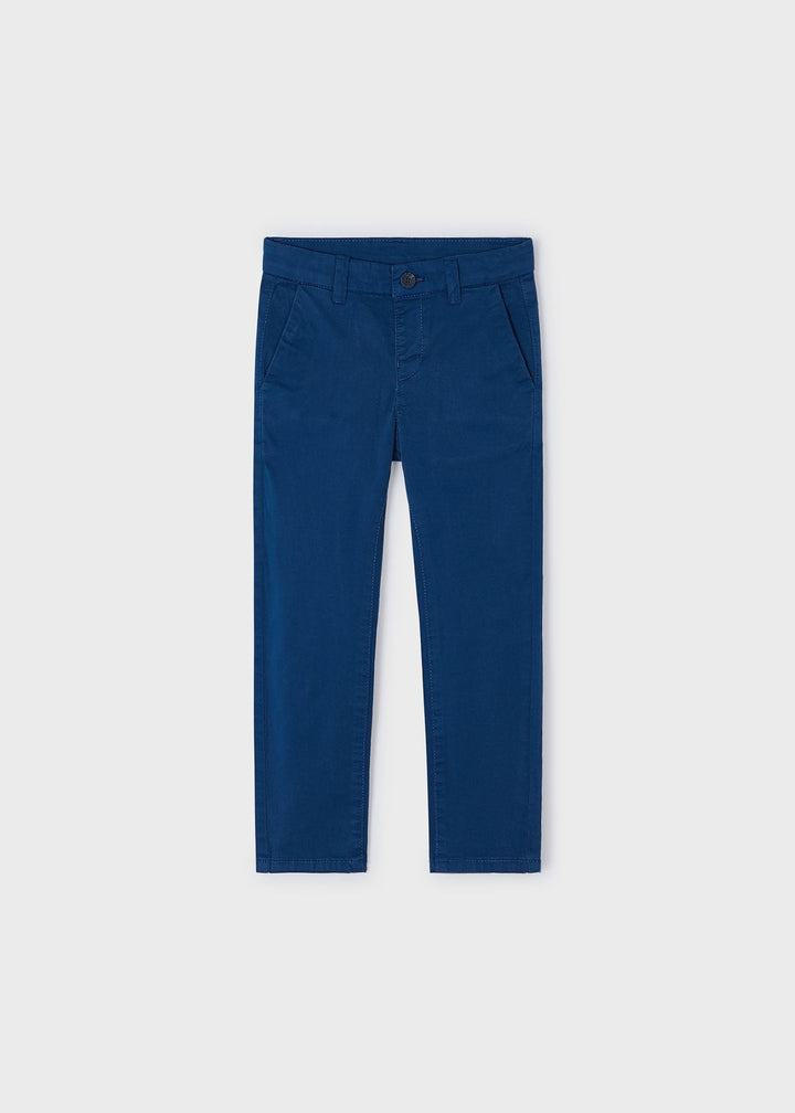512 - Twill basic trousers for boys suit - Cyan - Be Chic