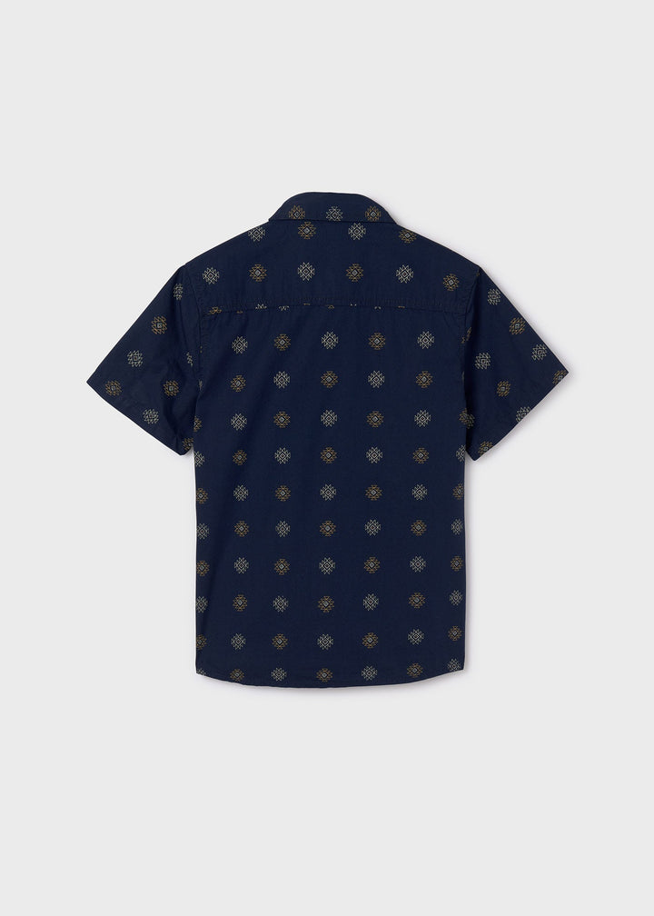 6117 - S/s shirt for teen boy - Navy - Be Chic