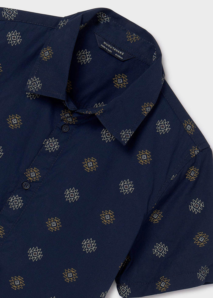 6117 - S/s shirt for teen boy - Navy - Be Chic