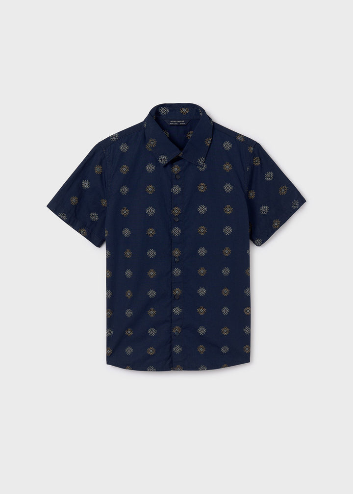 6117 - S/s shirt for teen boy - Navy - Be Chic