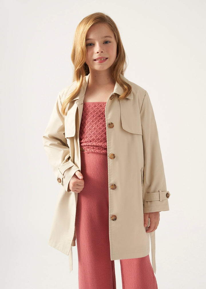 6464 - Raincoat for teen girl - Sepia - Be Chic