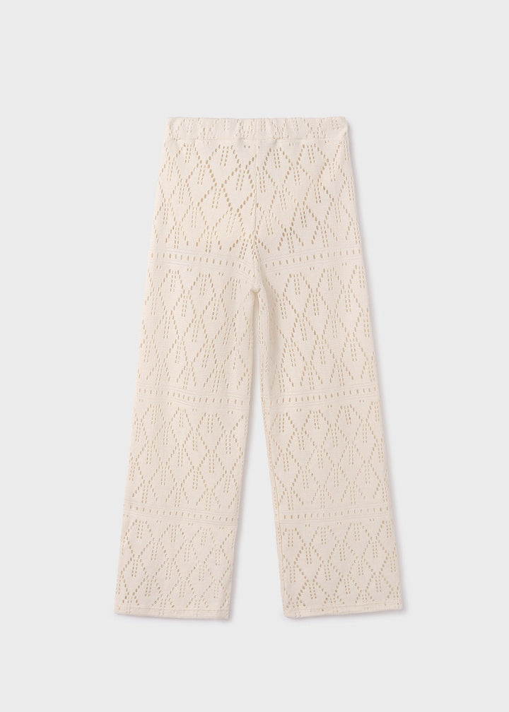 Openwork pants for teen girl- Mayoral kids clothing - Summer collection