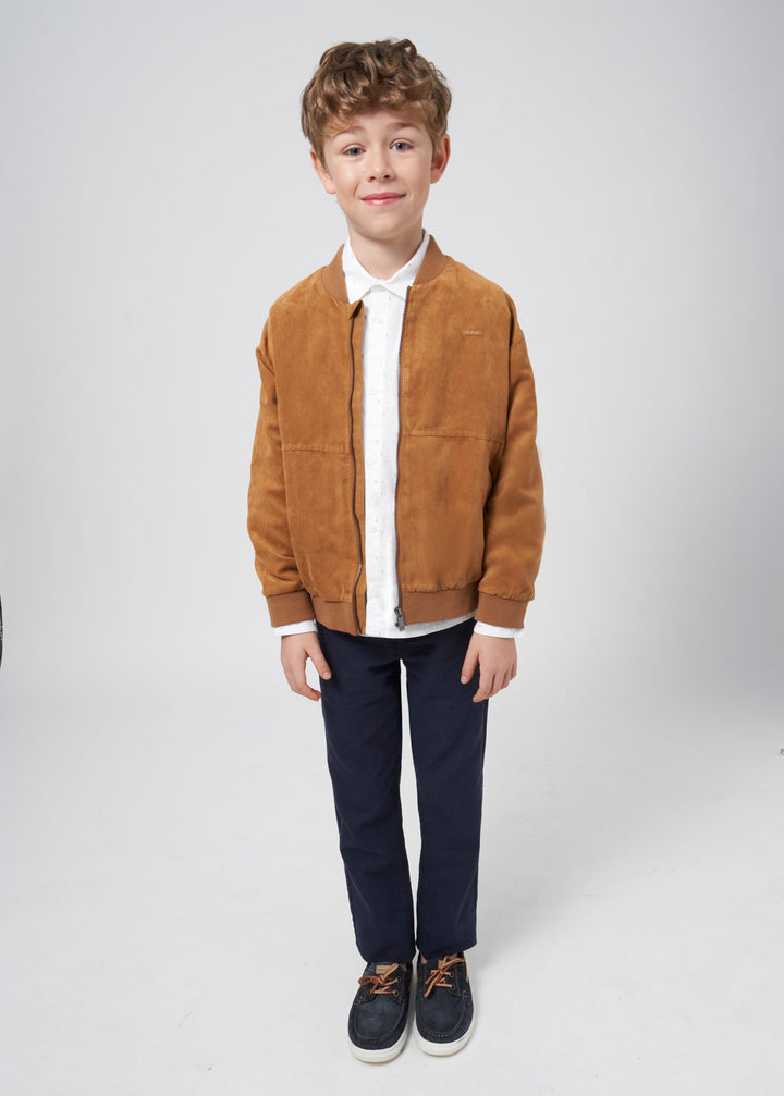 6506 - Linen pants for teen boy - Navy - Be Chic