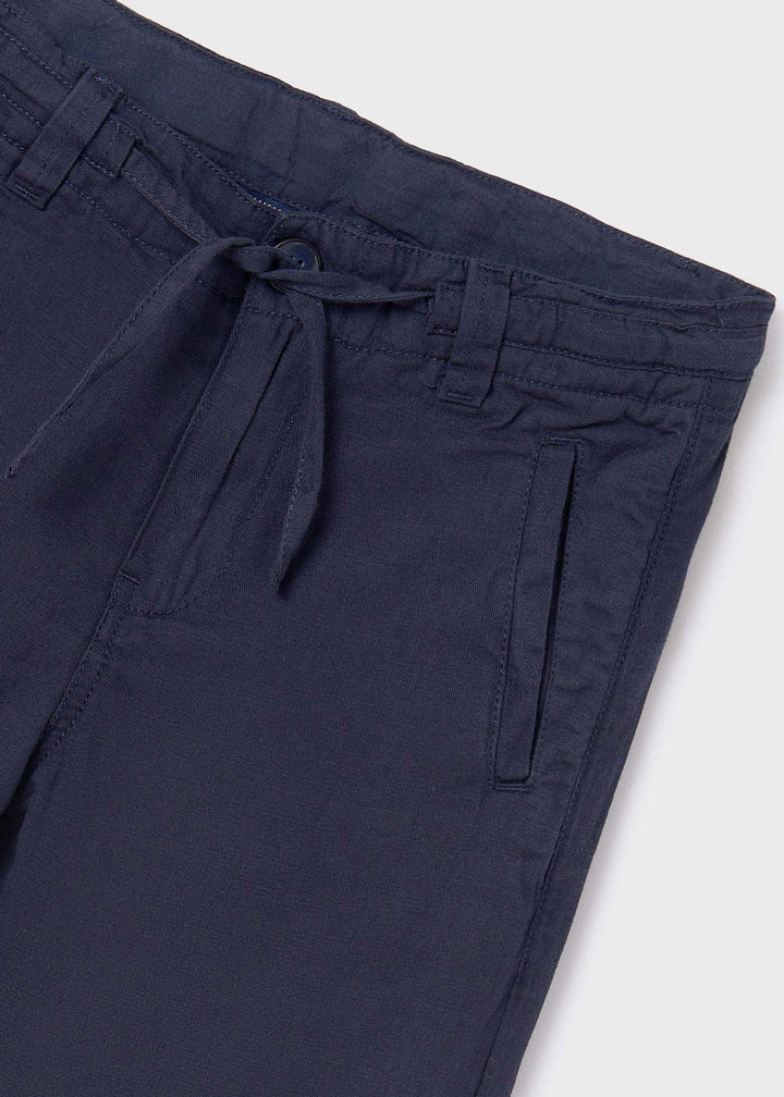6506 - Linen pants for teen boy - Navy - Be Chic