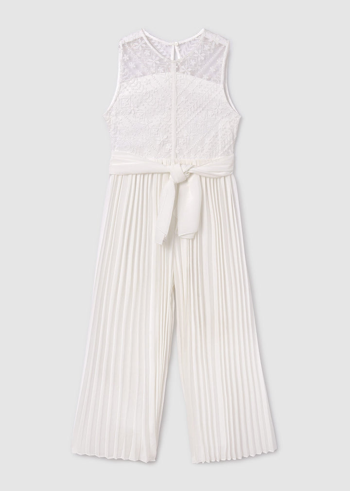 Pleated jumpsuit for teen girl- Mayoral kids clothing - Summer collection