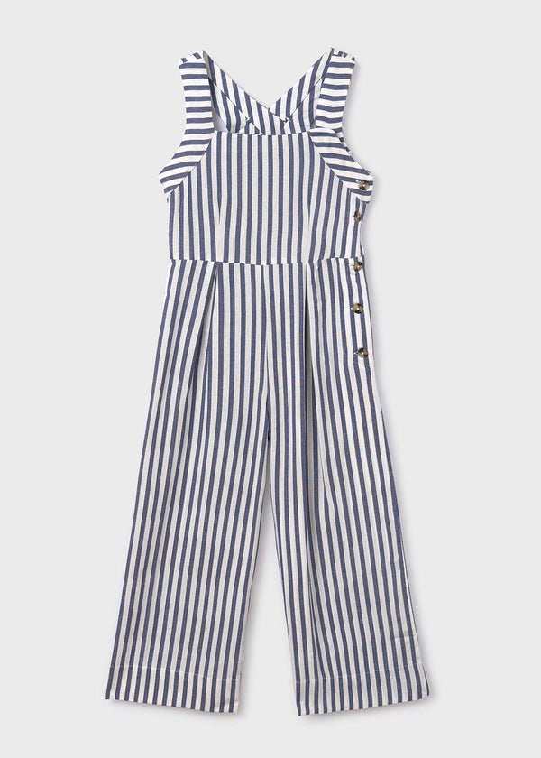 Stripes jumpsuit for teen girl- Mayoral kids clothing - Summer collection