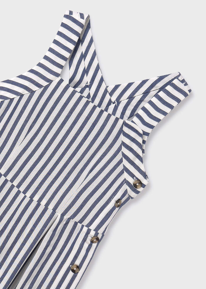 6855 - Stripes jumpsuit for teen girl - Ink - Be Chic