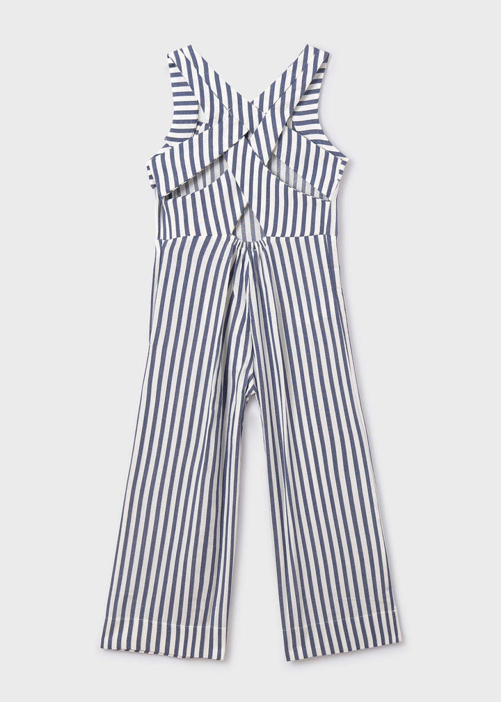 6855 - Stripes jumpsuit for teen girl - Ink - Be Chic