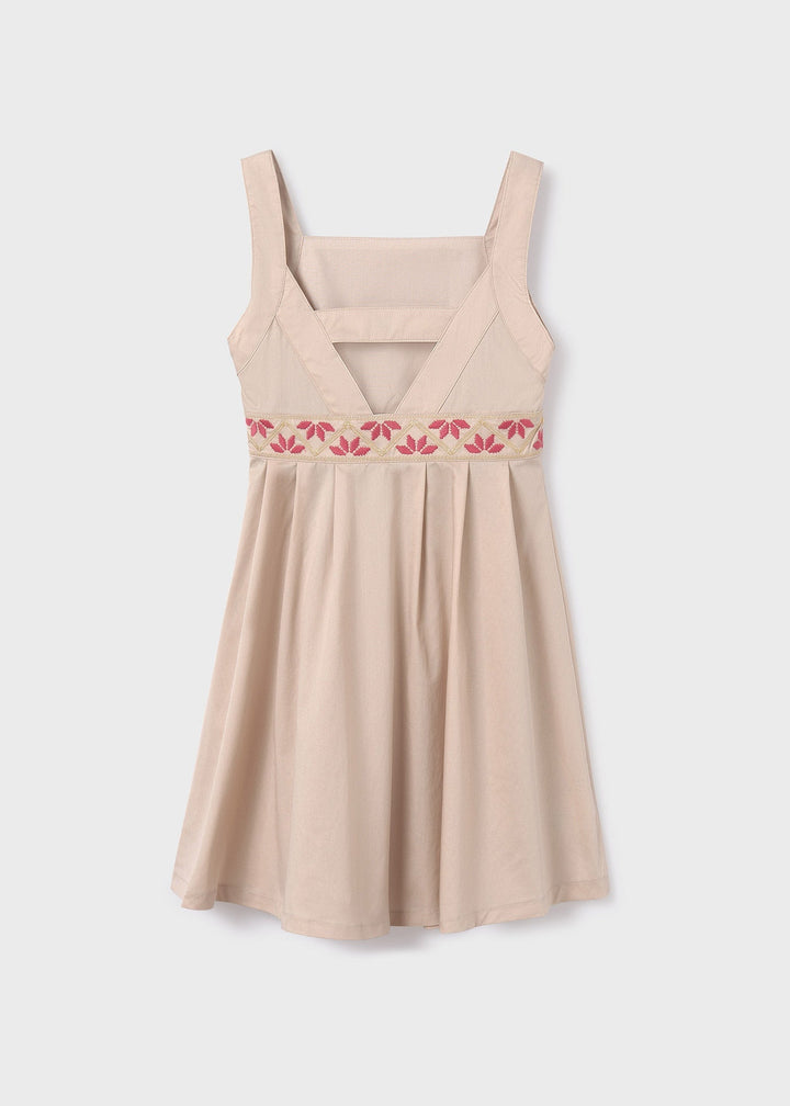 Embroidered dress for teen girl- Mayoral kids clothing - Summer collection