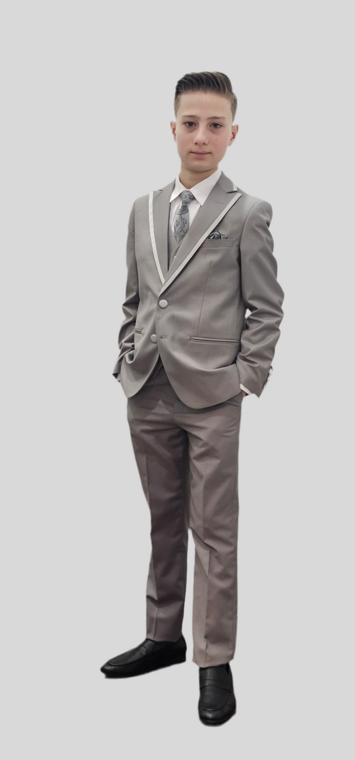 Bechic Halifax Kids’ Grey Suits – Premium Italian Handmade Quality, Best Selling in Canada Be Chic
