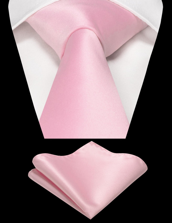 Blush Pink and Pocket Square Set for Men Prince Kyle