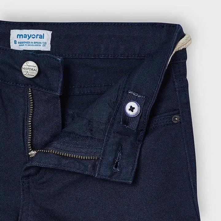 Basic Twill Shorts for Teen Girl Dark Mayoral