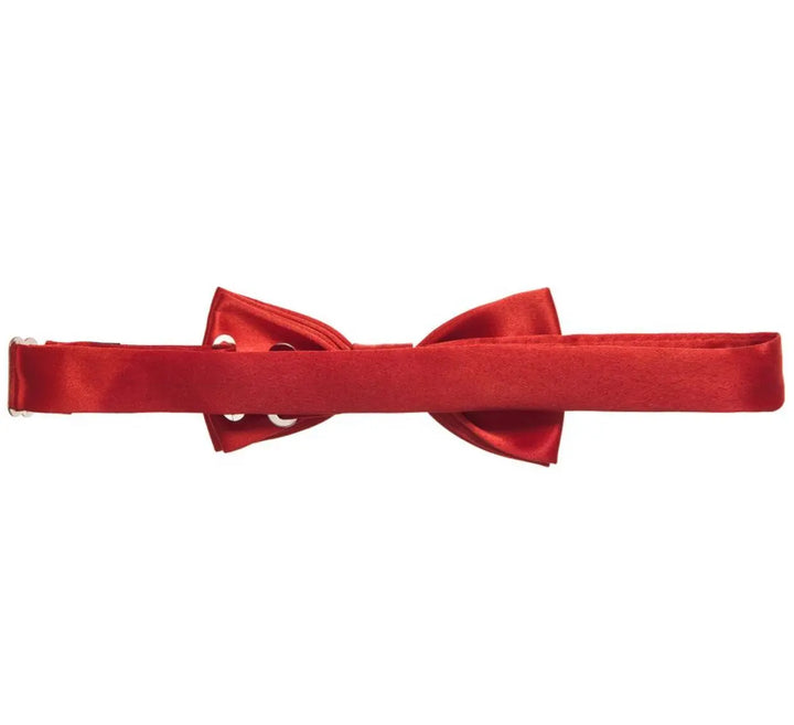 Boys Red Satin Bow Tie (10cm) Kids Chic