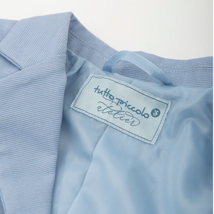 Elegant ceramic-colored Aikido woven waistcoat, a chic addition to any child's wardrobe for dressing up summer outfits.