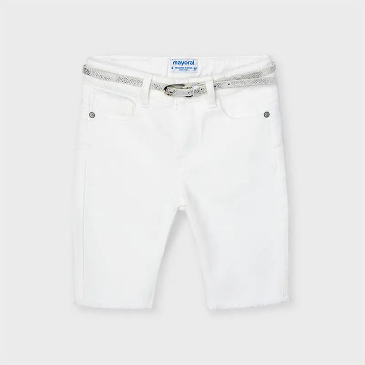 Cyclist Pant for Girl White Mayoral