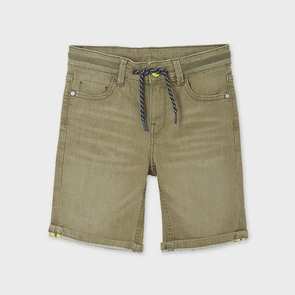 Denim Short for Teen Boy Hunt Green Mayoral